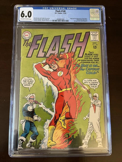 The Flash #140 - 1st Heat-Wave! Cgc 6.0 1963 DC Comics