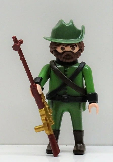 4 Soldats Zouaves + Officier D - Playmobil Guerre De Sécession ACW Custom