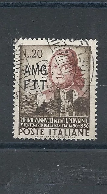 1951 Trieste A Amg-Ftt Piero Vannucci Il Perugino 1 V Used MF14515