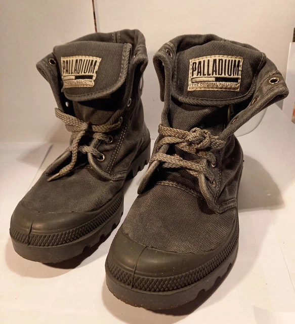 Boots Bottes Palladium Baggy toile Denim gris foncé décontractées comme neuves