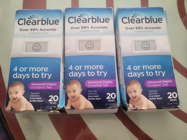 Clearblue Advanced Digital Ovulation 99% Accurate - 60 Count Tests 3/2025