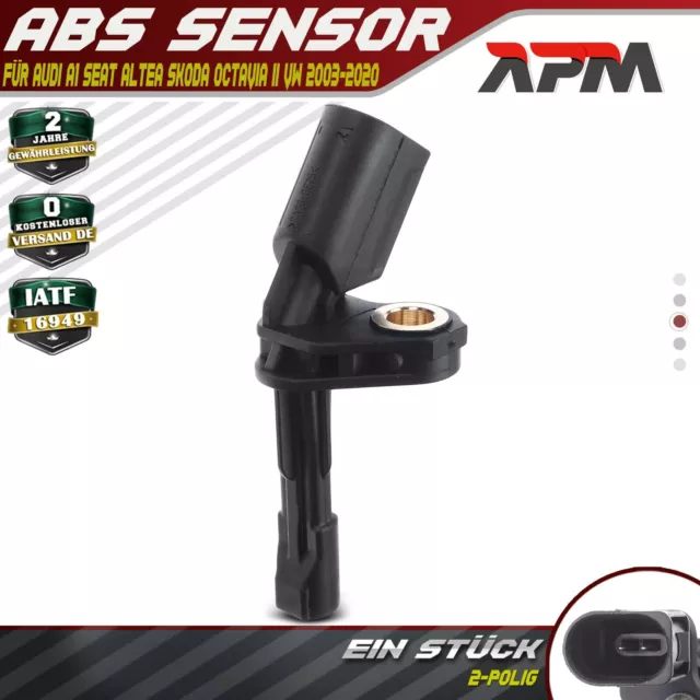 ABS Sensor Hinten Rechts für VW Golf V VI Passat Audi A3 A1 Q3 TT Seat Skoda