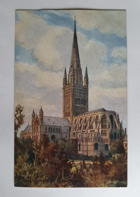 Unposted Vintage "Dainty" Series Postcard - The Cathedral, Norwich  #B