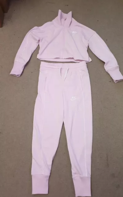 Nike Girls Pink Tracksuit Size XS