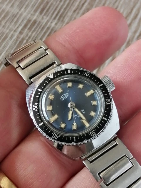 ANCIENNE MONTRE FEMME mecanique nironax submarine plongée testé ok tien l'heure EUR 14,90 - FR
