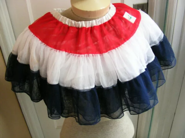 Authenic Kids Girls Mini Skirt Tutu? Size 4T/4 USA Patriotic July 4th Flag CUTE!