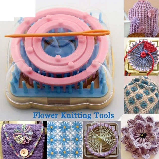 Flower Fork Knitted Device Hand Knitting Tool Loom Daisy Pattern Maker Weave Set Flower Fork Knitted Device Hand Knitting Tool Loom Daisy Pattern Maker Weave Set