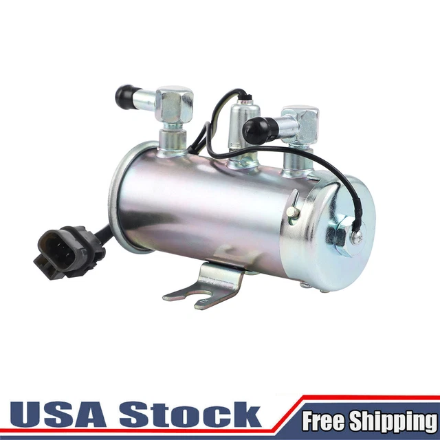 24V Electric Universal Petrol Diesel Fuel Pump Facet Tractor Boat Silver Style