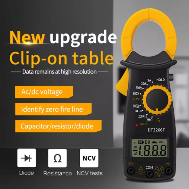 LCD Digital Electric Clamp Meter Multimeter AC Current DC Volt Amp Tester Pen AU