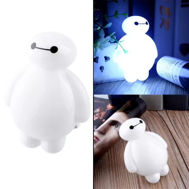 New Big Hero 6 Baymax Cartoon Style Night Light Bulbs Bedroom Study With Switch