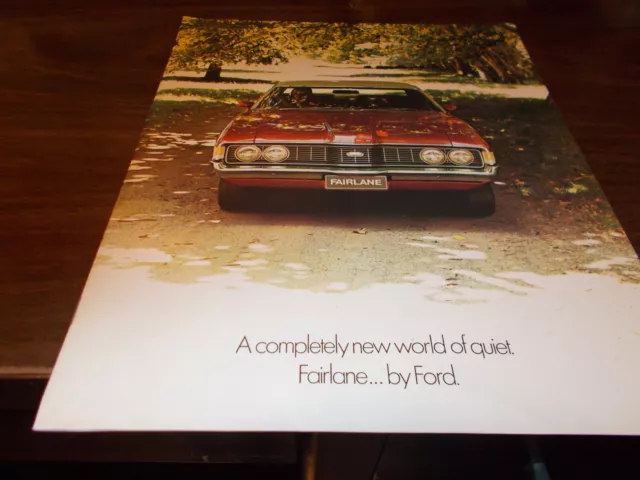 1972 Ford/Australia Fairlane 16-page Sales Catalog