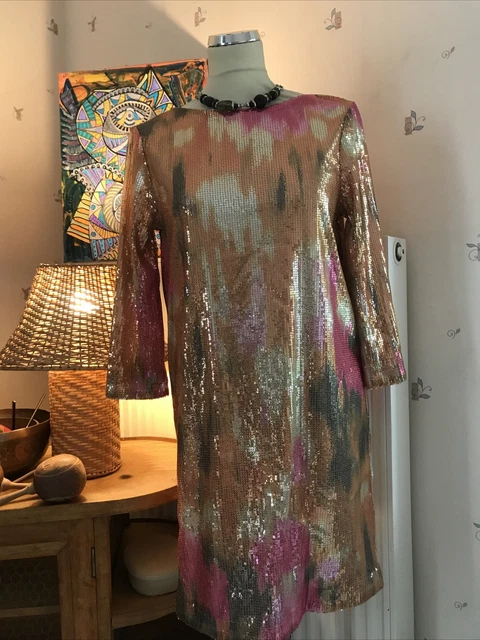 ROBE PAILLETTE HM 36 EUR 24 00 PicClick FR