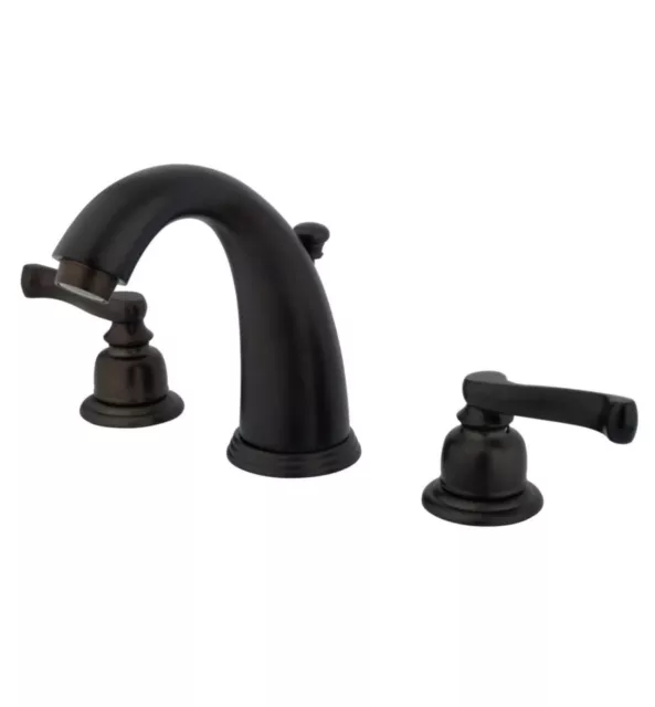 Kingston Brass KB985FL Widespread Bathroom Faucet, Oil Rubbed Bronze