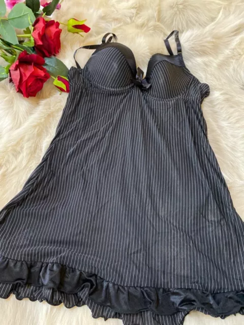 SEXKISS BEIGE blck lace padded strapless Camisole Top nightwear us34c it3c  £34.69 - PicClick UK