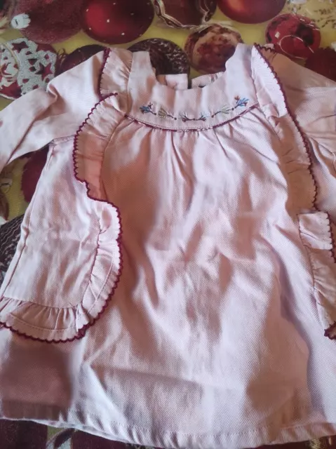 Robe Sergent Major 3 mois rose