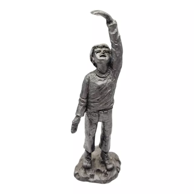 Vintage M.A. Michael Ricker RB Pewter Statue Figurine Boy 6" 486 Of 2500