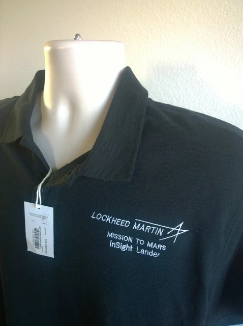 Large Lockheed Martin Polo Shirt Mission To Mars Insight Lander
