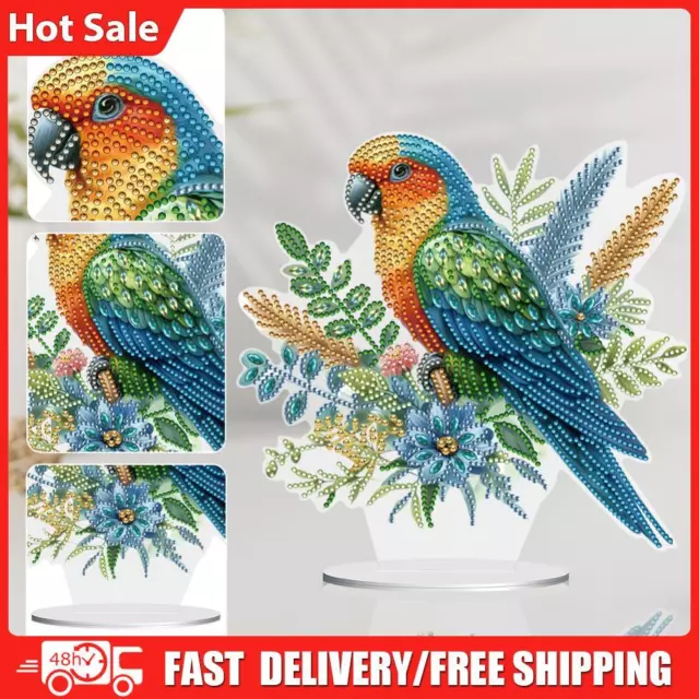 Parrot Diamond Painting Tabletop Ornaments Kit Special Shape for Adults Beginner