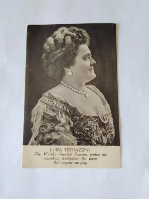 Opera Singer Luisa Tetrazzini Vintage Postcard