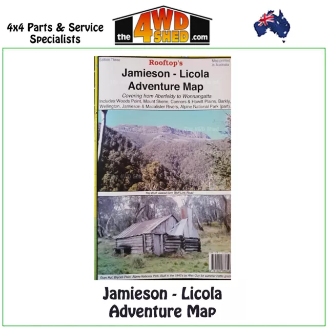 Rooftops Jamieson Licola Adventure Map 1:100 000