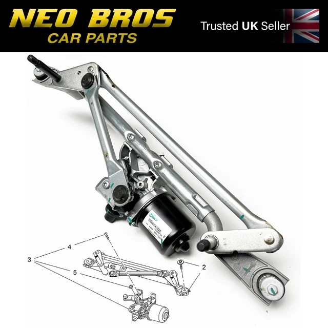 GENUINE GM WINDSCREEN Wiper Linkage & Motor Complete RHD Vauxhall Mokka