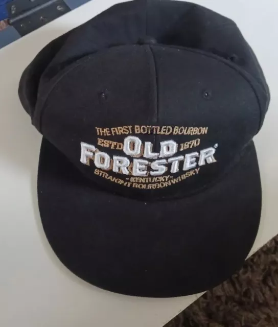 Old Forester Kentucky Bourbon Whisky 1870 Embroidered Black Cap Hat Snapback