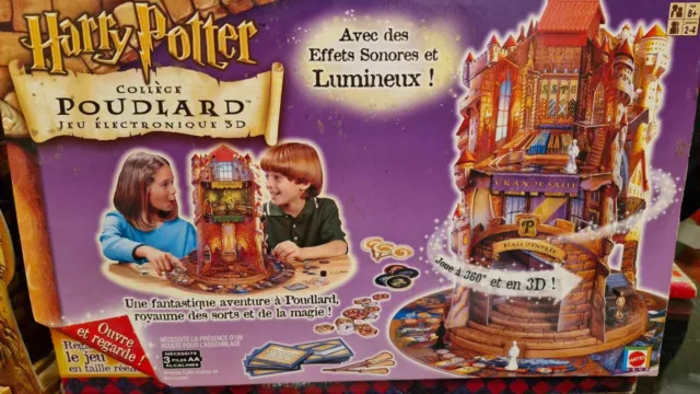 Harry Potter College Poudlard Mattel 2001 Ultra rare Jeu de plateau 3d 3
