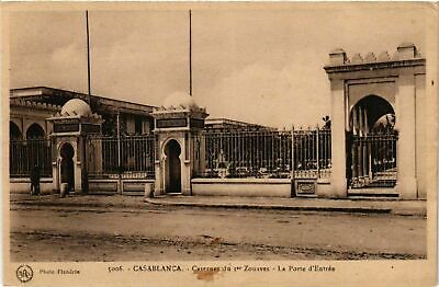 CPA AK CASABLANCA Casernes du Ier Zouaves, La Porte d'Entree MAROC (824593)