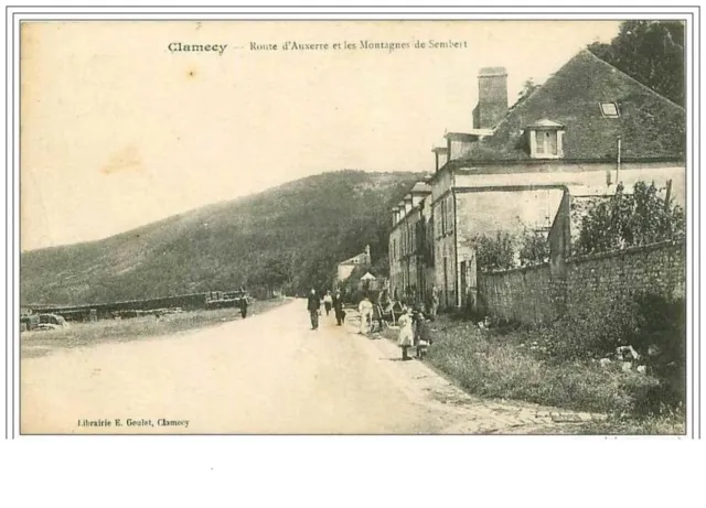 58.Clamecy.route D'auxerre Et Les Montagnes De Sembert