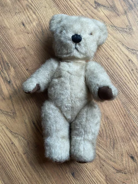 Vintage Merrythought Jointed Teddy Bear 14" Cute Velvet Paws
