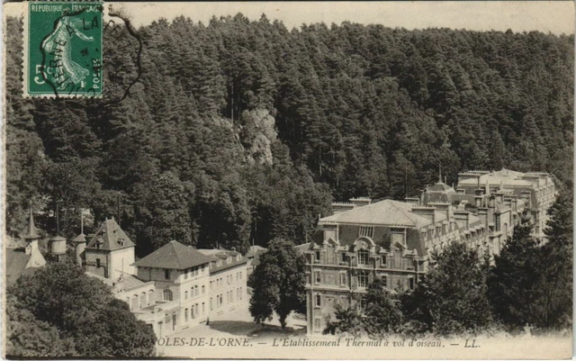 CPA BAGNOLES-de-l'ORNE-L'Etablissement Thermal a vol d'oiseau (29908)
