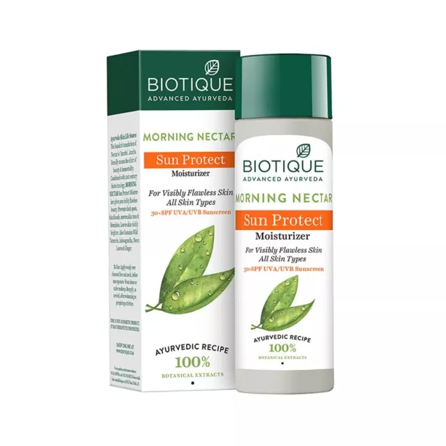 Biotique Matin Nectar Soleil Protection Hydratant Lotion SPF 30 Solaire 120ml