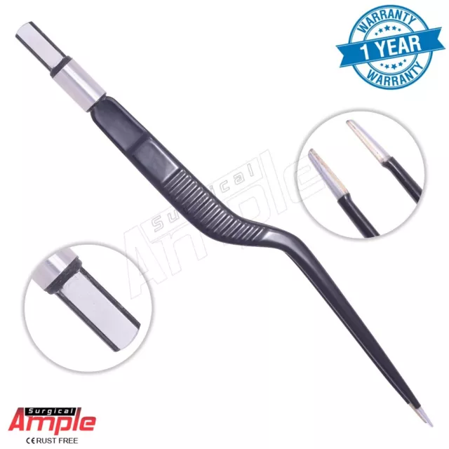 Non Stick Reusable Bayonet Bipolar forceps 20 CM 1.5 MM TIP EU CORD European