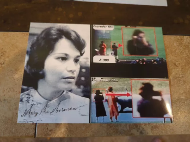 MARY ANN MOORMAN JFK ASSASSINATION WITNESS AUTOGRAPHED SIGNED GLOSSY 5x7 PHOTO