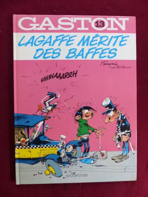 GASTON LAGAFFE n° 13  : lagaffe mérite des baffes  / EO FRANQUIN  1979 / DUPUIS