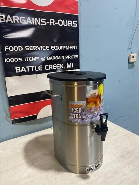 "Bunn Tdo-4, 4 Gal Reservoir Brew Thru Stainless Steel Ice Tea Server Dispenser