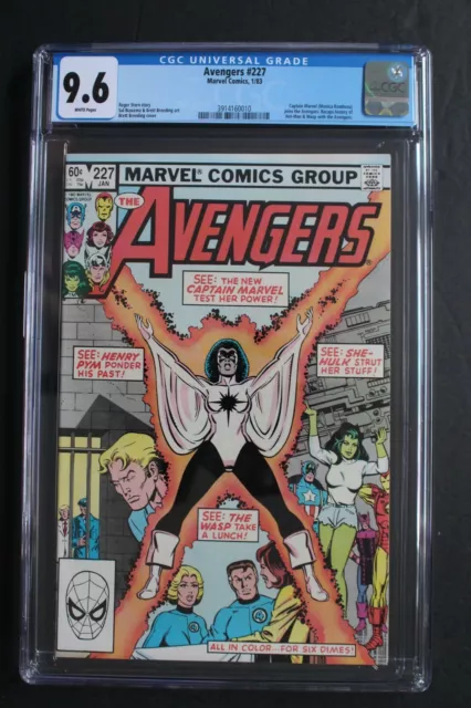 AVENGERS 227 Monica Rambeau Joins 1983 CAPT MARVEL MOVIE MCU WandaVision CGC 9.6