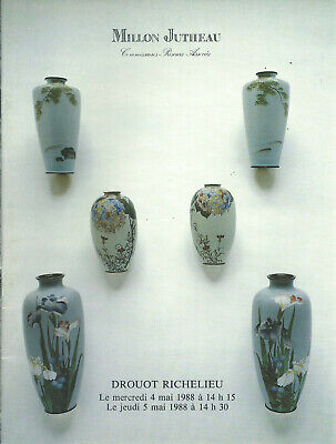 DROUOT PARIS CHINESE SNUFF BOTTLES Ceramics Japanese Auction Catalog 1988