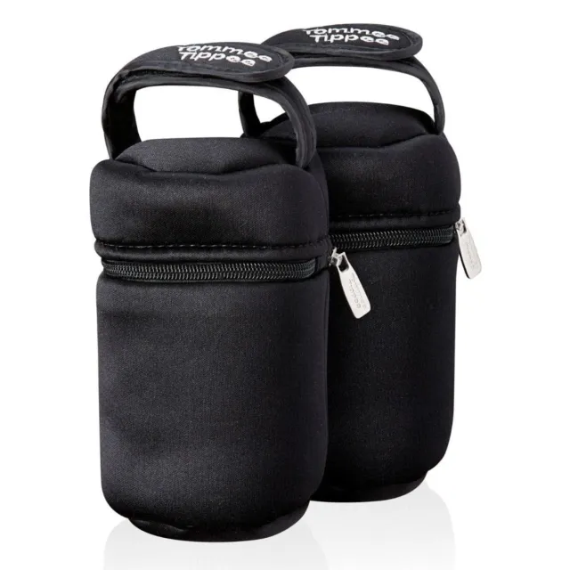 Tommee Tippee Closer to Nature Insulated thermal baby Bottle carry Bag Pack of 2