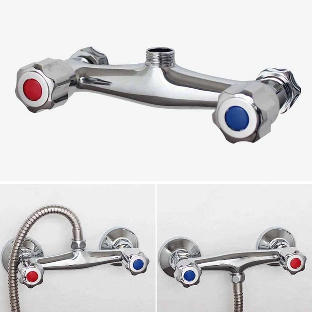 High Quality Copper Bathroom Shower Mixer Taps Bar Valve Twin Outlet Chrome