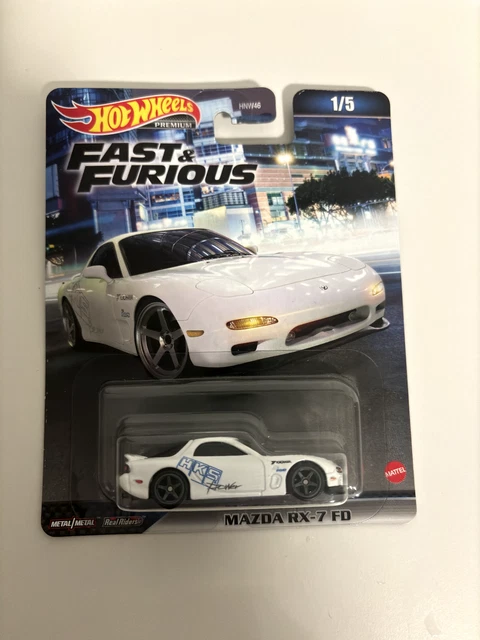 Hot Wheels Mazda RX-7 FD - Fast & Furious Premium Series 1:64 Diecast Car (1/5)