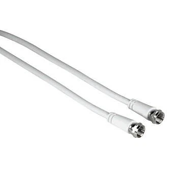 Hama 00011898 câble coaxial 3 m F M Blanc