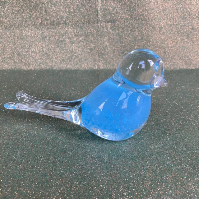 Hand Blown Glass Bird 🐦 Figurine Ornament Paperweight Festive Present Gift  💝