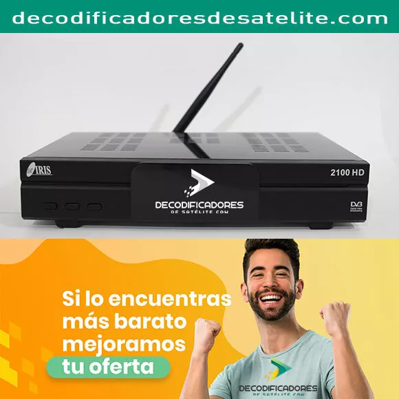 DECODIFICADOR   IRIS 2100 HD  - similar al iris 9800 hd/ iris 9850 - 2022.