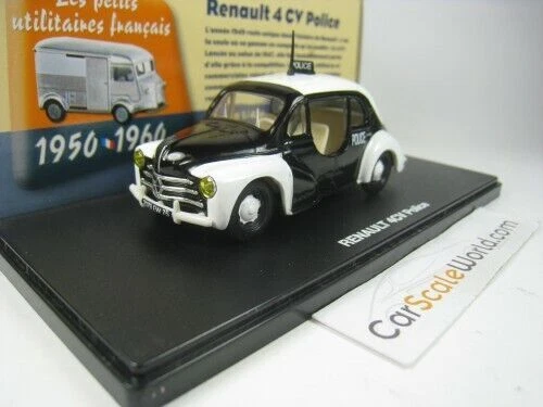 Renault 4Cv Police France 1/43 Eligor Atlas Éditions