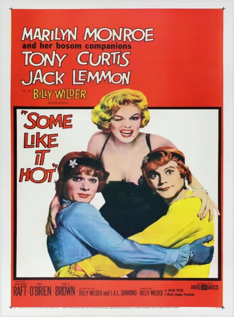 Some Like It Hot Monroe klassischer Film großer Leinwand Kunstdruck Geschenk A0 A1 A2 A3 A4 2