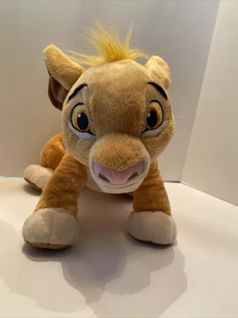Disney Lion King Young Simba Soft Stuffed Animal Plush Toy Disneystore 13 In