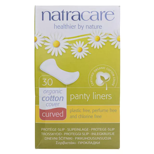 Natracare eco-friendly curved sanitary pads, 30 pieces