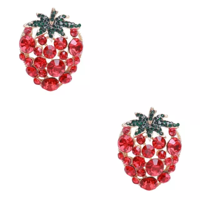 Set of 2 Strawberry Bathroom Decor Backpacking Poncho Brooch