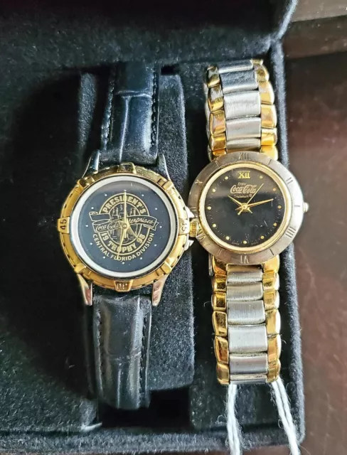 Vintage Coca-Cola Women's Watches, Collectible, Set of 2